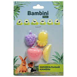 Bambini Pets минеральный камень для грызунов Фрукты - 4 шт