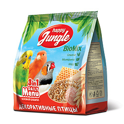 Happy Jungle универсальный сухой корм для декоративных птиц - 350 г