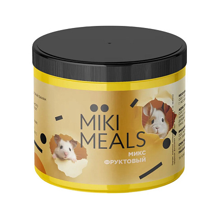 Mikimeals фруктовый микс для грызунов - 150 г