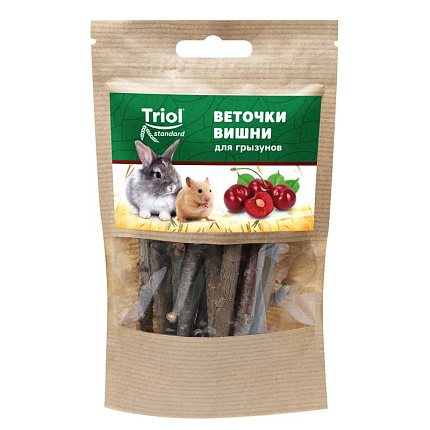 Тriol Standard лакомство для грызунов веточки вишни - 40 г